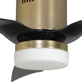 SPEZIA 48 In 3 Blade Smart Ceiling Fan With Integrated LED Lights With Google Home