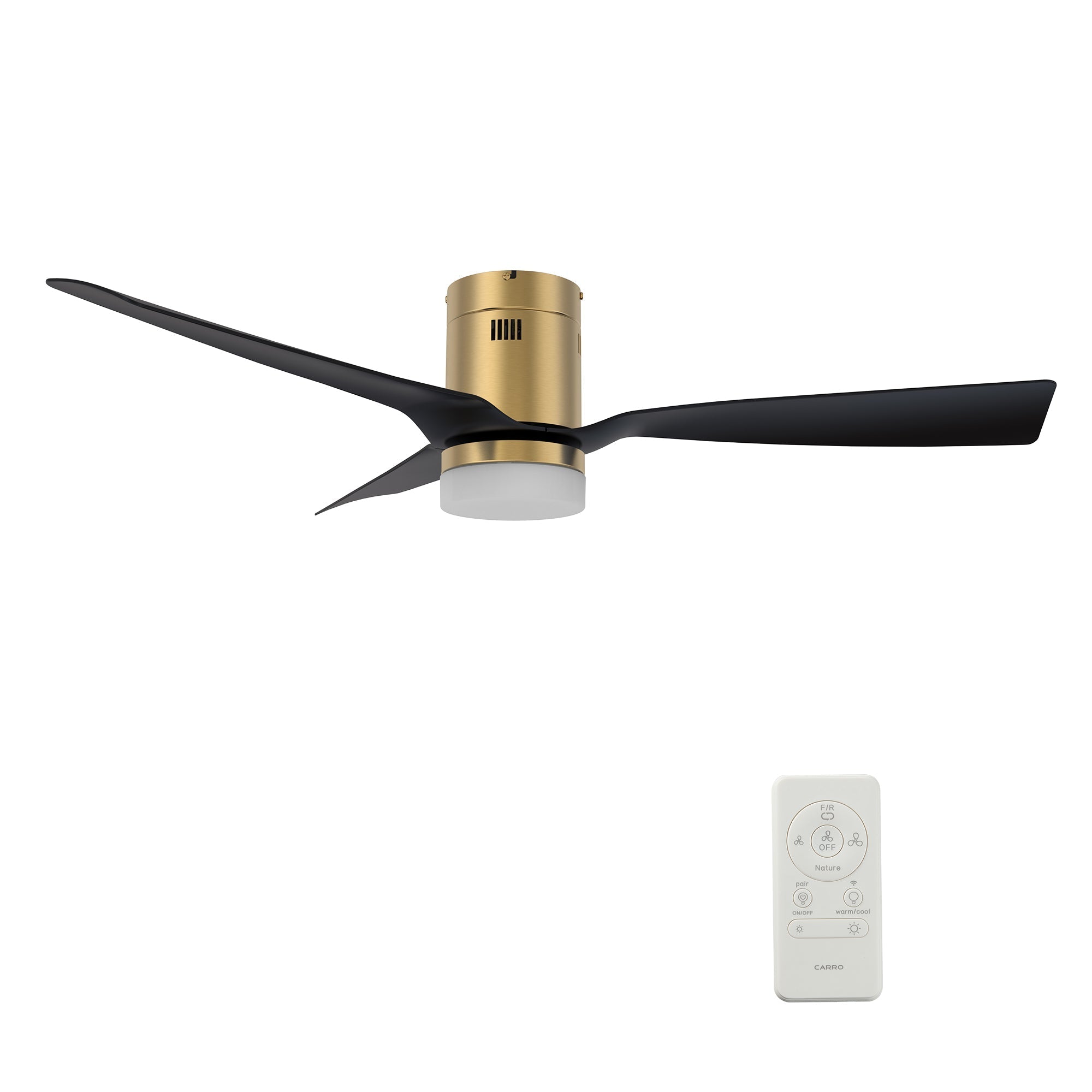 SPEZIA 48 In 3 Blade Smart Ceiling Fan With Integrated LED Lights With Google Home