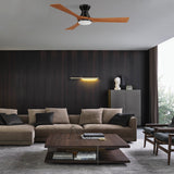 NICOLET 52 In 3 Blade Smart Ceiling Fan With Integrated LED Lights With Google Home
