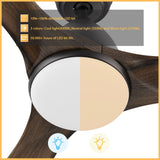 NICOLET 52 inch 3-Blade Smart Ceiling Fan with LED Light & Remote