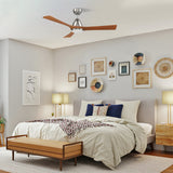 NICOLET 52 inch 3-Blade Smart Ceiling Fan with LED Light & Remote