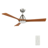 NICOLET 52 inch 3-Blade Smart Ceiling Fan with LED Light & Remote