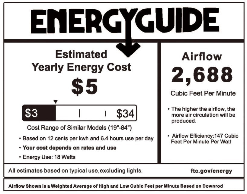 NICOLET 52 inch 3-Blade Smart Ceiling Fan with LED Light & Remote