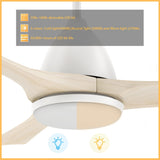 NICOLET 52 inch 3-Blade Smart Ceiling Fan with LED Light & Remote