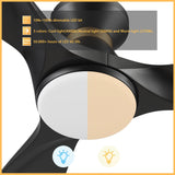 MERTON 52 In 3 Blade Smart Ceiling Fan With Integrated LED Lights With Google Home