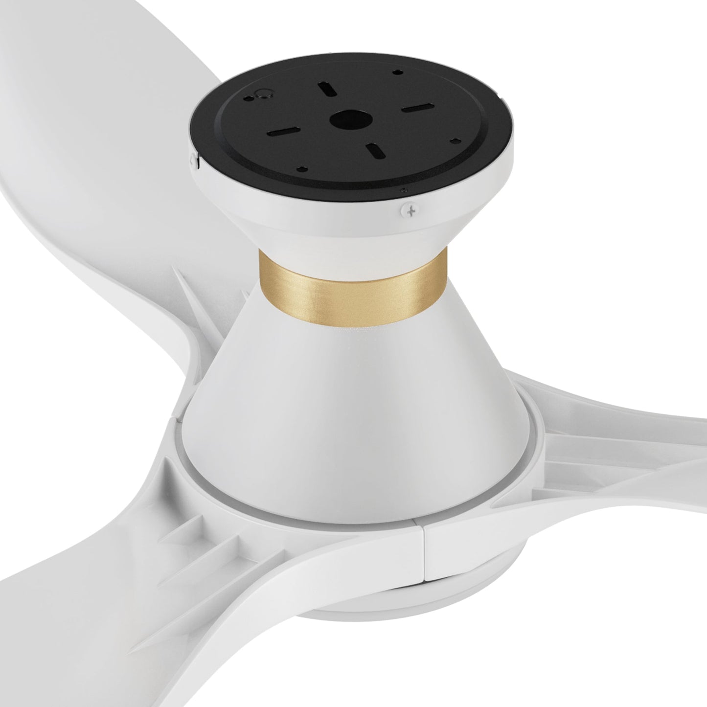 MERTON 52 In 3 Blade Smart Ceiling Fan With Integrated LED Lights With Google Home
