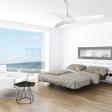KAJ 52 In 3 Blade Smart Ceiling Fan With Integrated LED Lights With Google Home