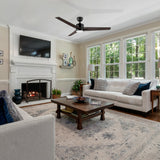 MONTGOMERY 52 In 3 Blade Smart Ceiling Fan With Integrated LED Lights With Google Home