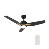 CALEN 52 inch 3-Blade Smart Ceiling Fan with LED Light & Remote