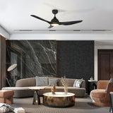 CRANSTON 52 In 3 Blade Smart Ceiling Fan With Integrated LED Lights With Google Home