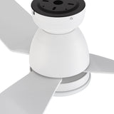 DENVER 52 In 3 Blade Smart Ceiling Fan With Integrated LED Lights With Google Home