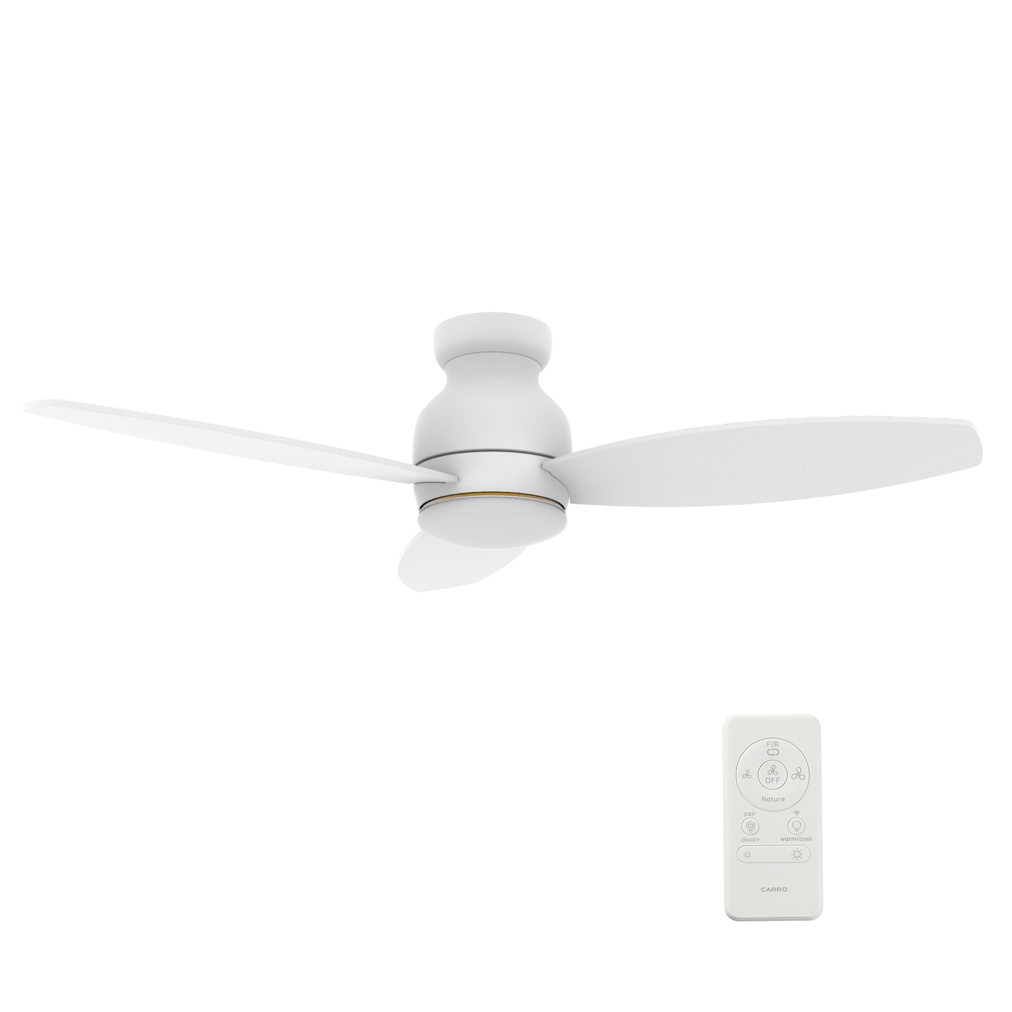 TRENTO 52 In 3 Blade Smart Ceiling Fan With Integrated LED Lights With Google Home