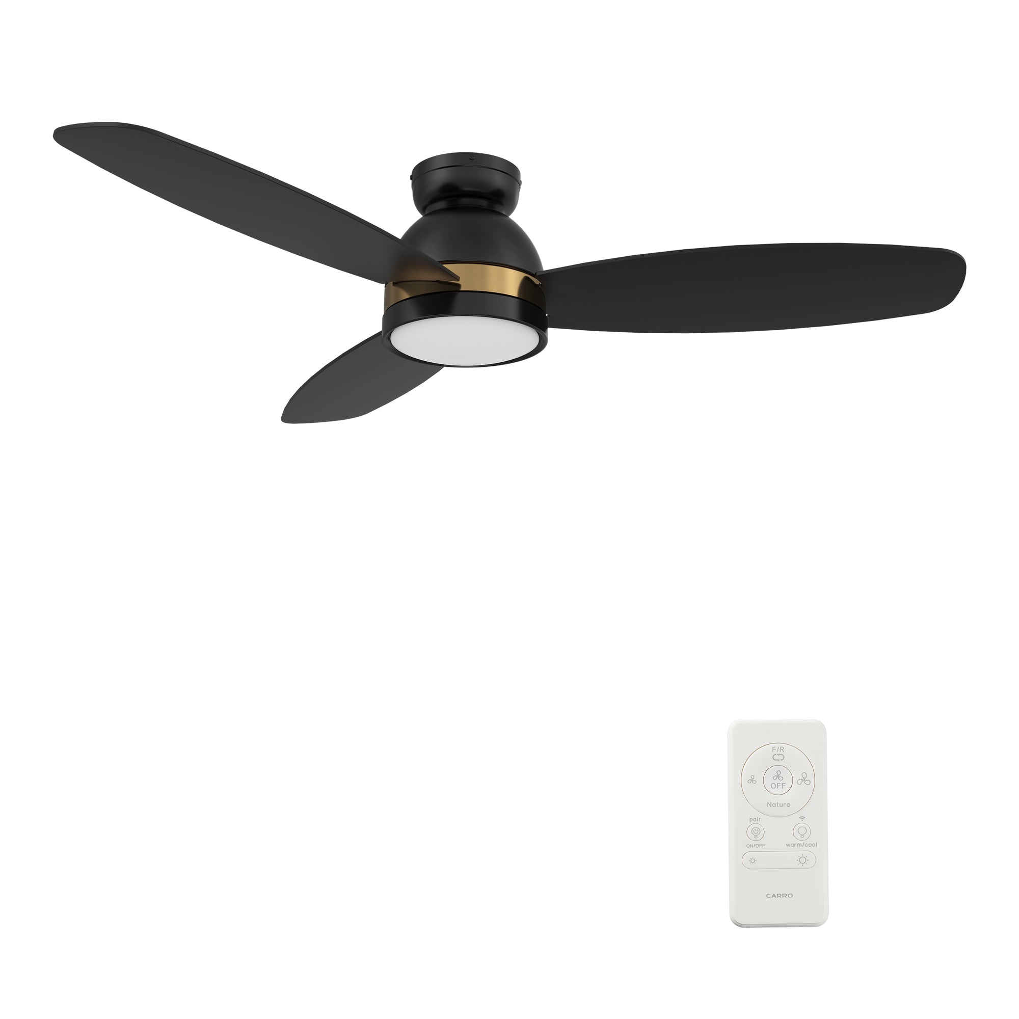 FREMONT 52 In 3 Blade Smart Ceiling Fan With Integrated LED Lights With Google Home