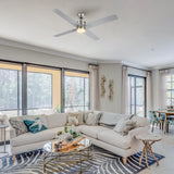 MONTGOMERY 52 In 4 Blade Smart Ceiling Fan With Integrated LED Lights With Google Home