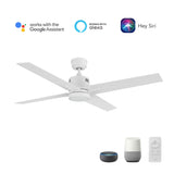 MONTGOMERY 52 In 4 Blade Smart Ceiling Fan With Integrated LED Lights With Google Home