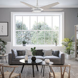 KAJ 52 In 5 Blade Smart Ceiling Fan With Integrated LED Lights With Google Home