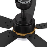 PEYTON 52 In 5 Blade Smart Ceiling Fan With Integrated LED Lights With Google Home