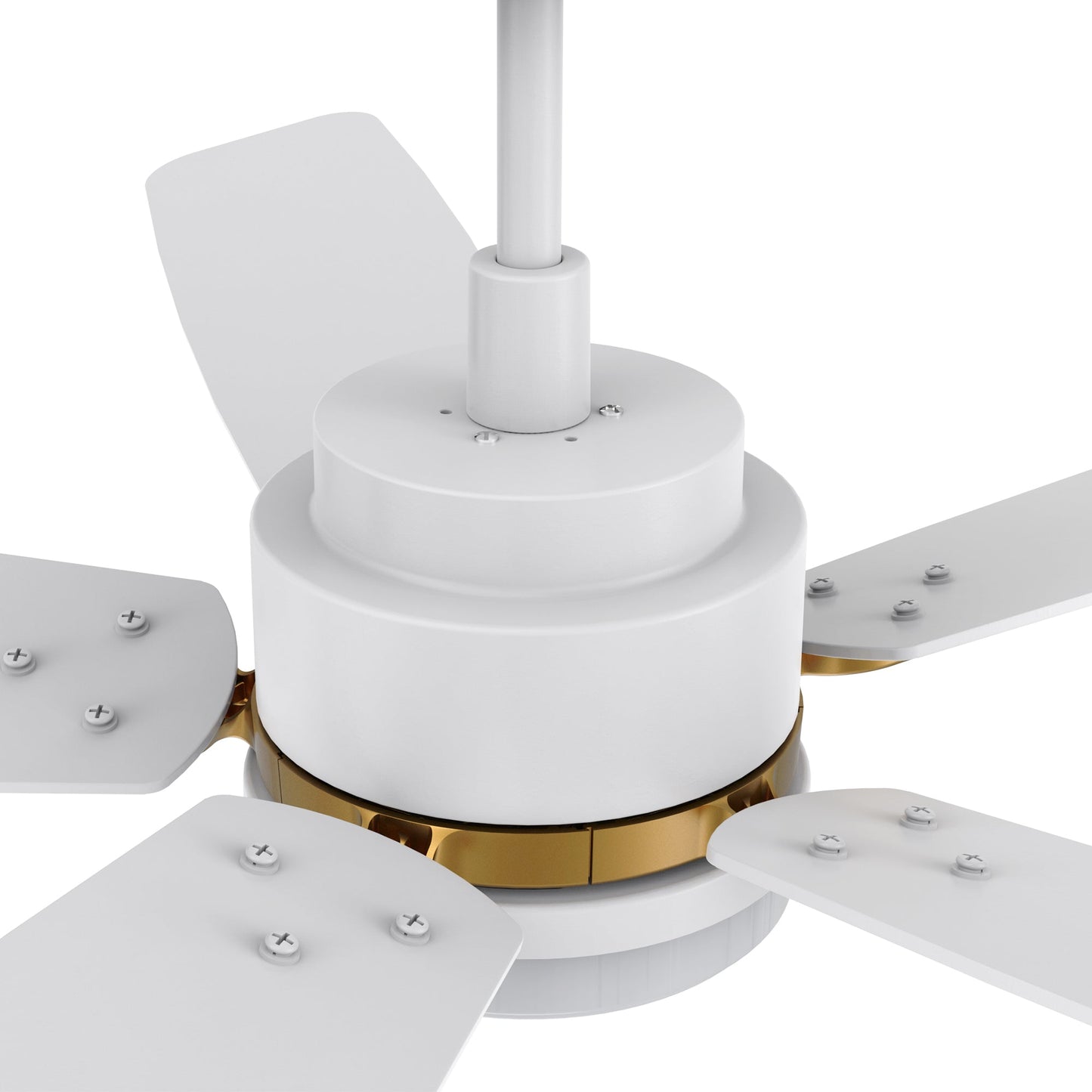 PEYTON 52 In 5 Blade Smart Ceiling Fan With Integrated LED Lights With Google Home