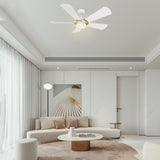 SAVILI 52 In 5 Blade Smart Ceiling Fan With Integrated LED Lights With Google Home