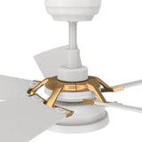 SAVILI 52 In 5 Blade Smart Ceiling Fan With Integrated LED Lights With Google Home
