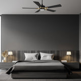 APPLETON 52 In 5 Blade Smart Ceiling Fan With Integrated LED Lights With Google Home