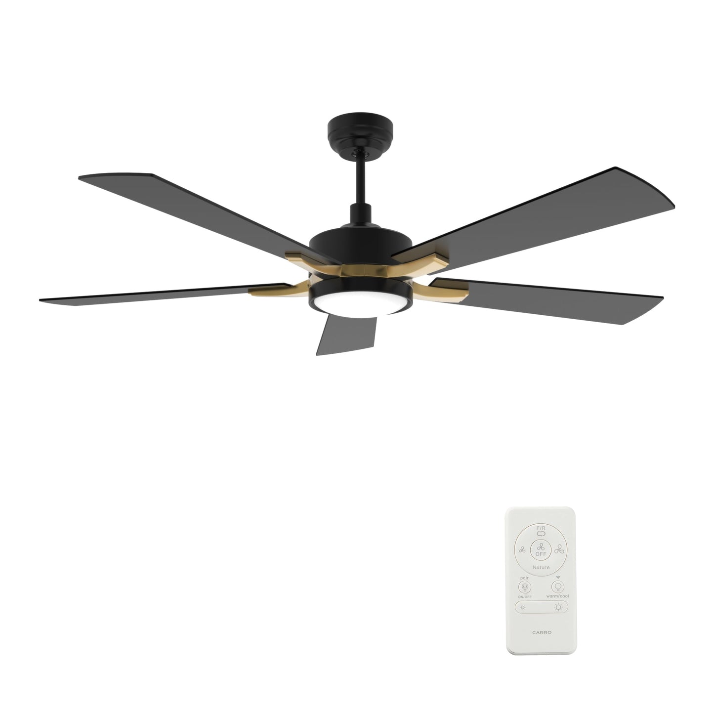 APPLETON 52 In 5 Blade Smart Ceiling Fan With Integrated LED Lights With Google Home