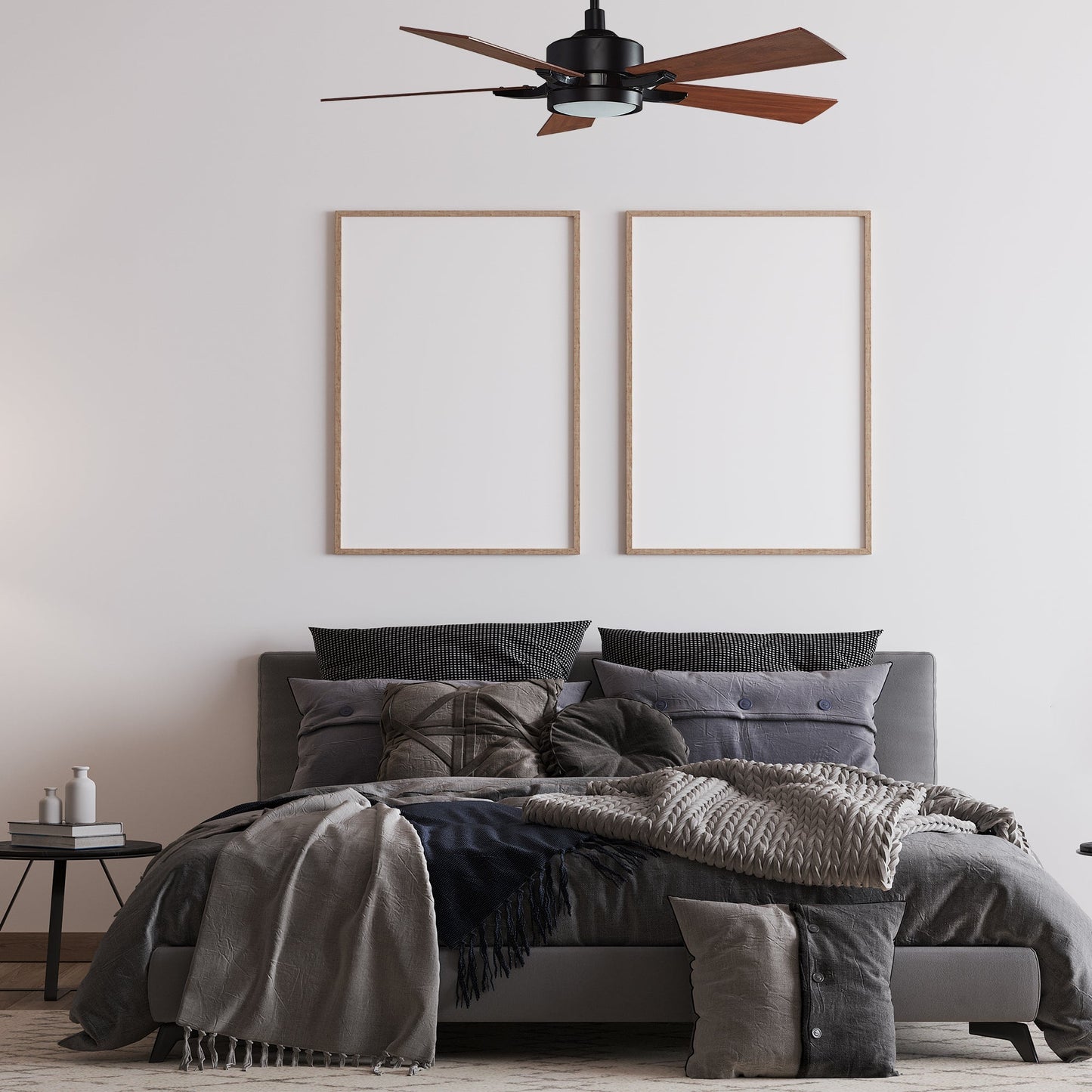 APPLETON 52 In 5 Blade Smart Ceiling Fan With Integrated LED Lights With Google Home