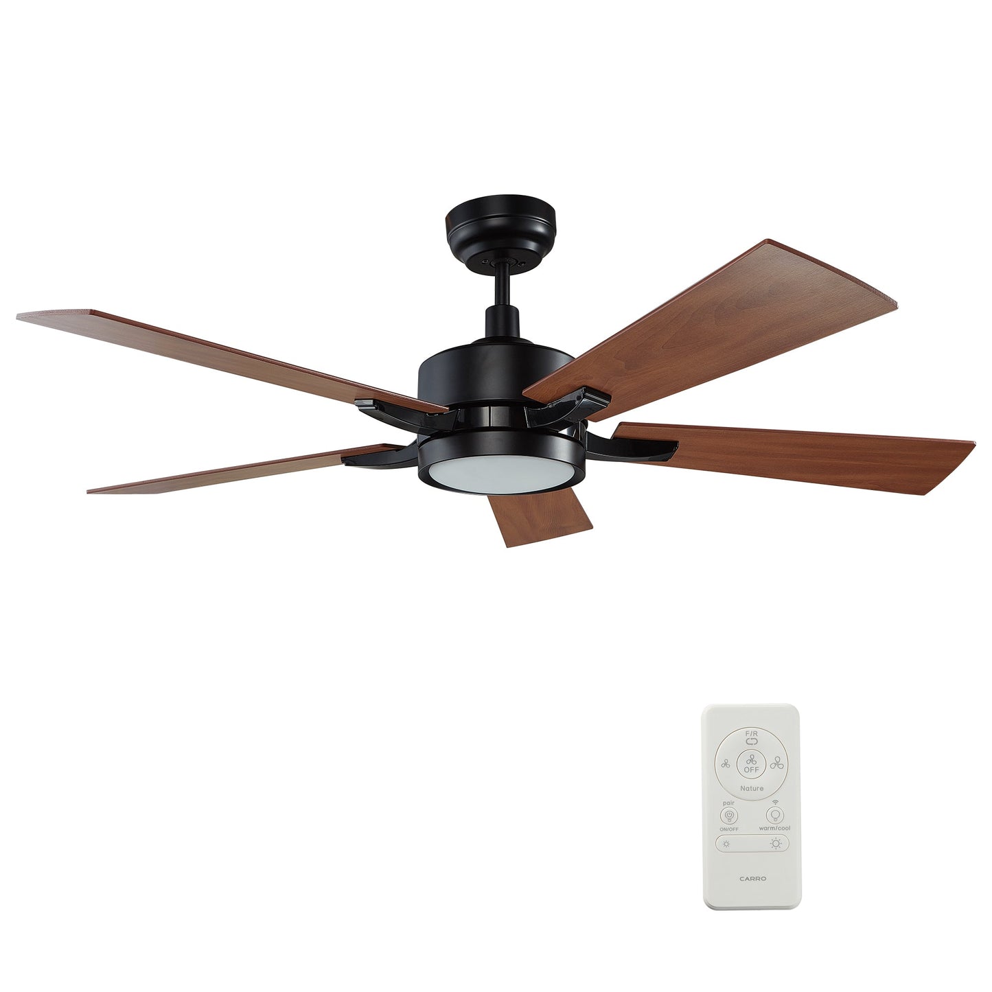 APPLETON 52 In 5 Blade Smart Ceiling Fan With Integrated LED Lights With Google Home