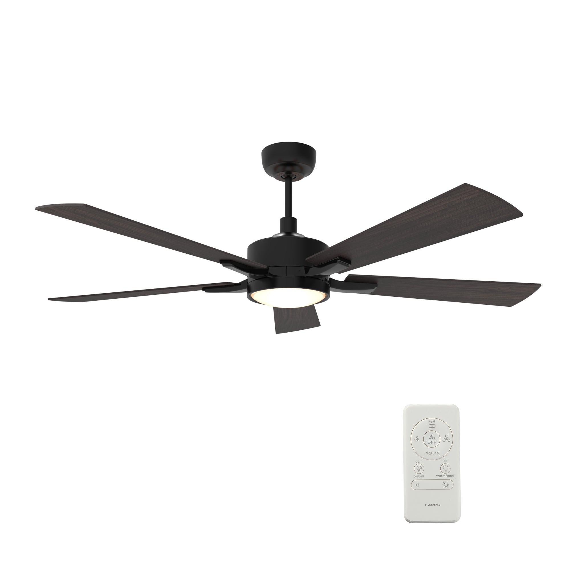 APPLETON 52 In 5 Blade Smart Ceiling Fan With Integrated LED Lights With Google Home
