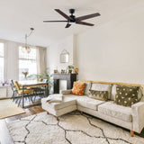 MONTGOMERY 52 In 5 Blade Smart Ceiling Fan With Integrated LED Lights With Google Home