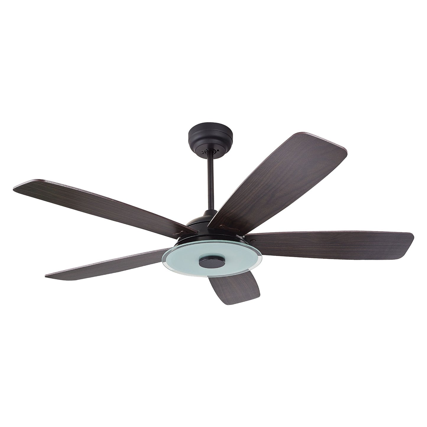 JOURNEY 52 In 5 Blade Smart Ceiling Fan With Integrated LED Lights With Google Home