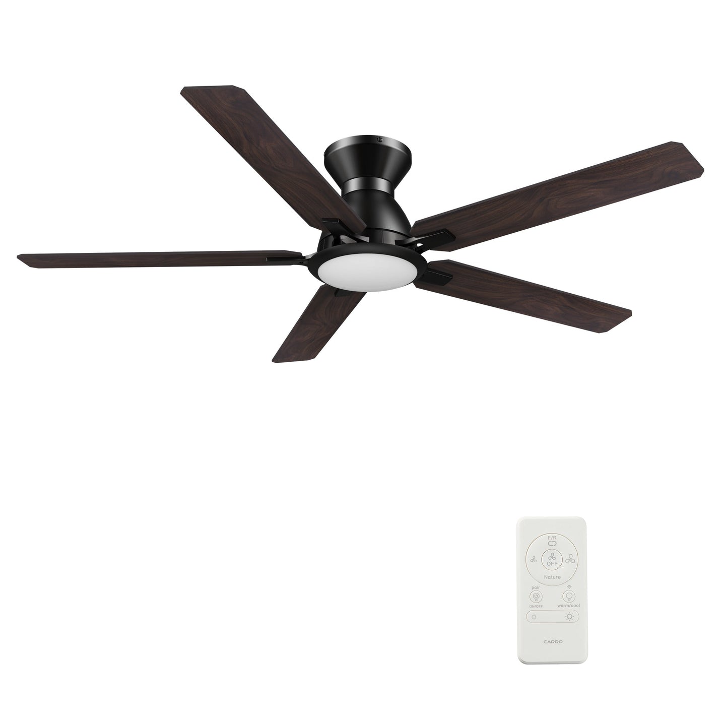ESPEAR 52 In 5 Blade Smart Ceiling Fan With Integrated LED Lights With Google Home