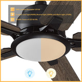 ESPEAR 52 inch 5-Blade Smart Ceiling Fan with LED Light & Remote