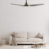 KAJ 56 In 3 Blade Smart Ceiling Fan With Integrated LED Lights With Google Home