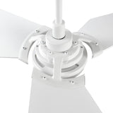 KAJ 56 In 3 Blade Smart Ceiling Fan With Integrated LED Lights With Google Home