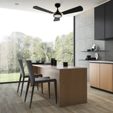 BRISA 56 In 3 Blade Smart Ceiling Fan With Integrated LED Lights With Google Home
