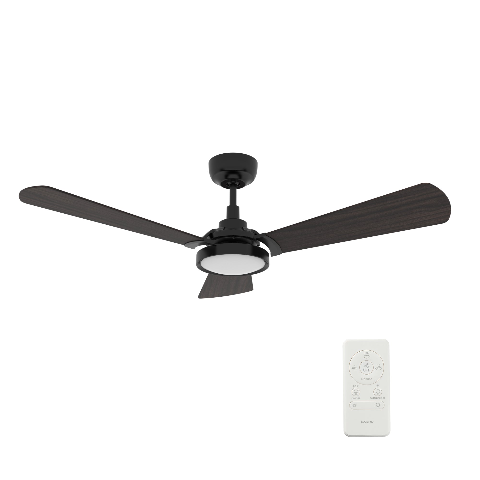 BRISA 56 In 3 Blade Smart Ceiling Fan With Integrated LED Lights With Google Home