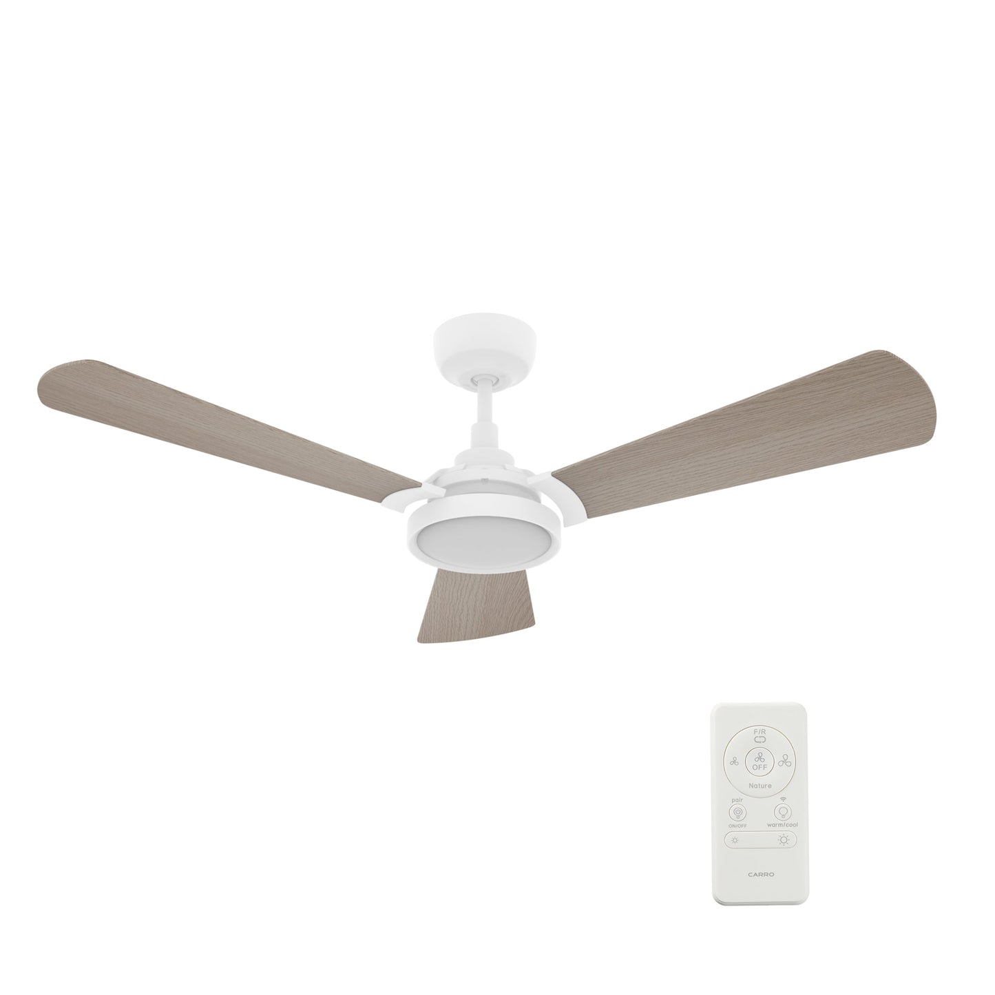 BRISA 56 In 3 Blade Smart Ceiling Fan With Integrated LED Lights With Google Home