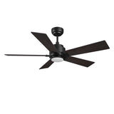 ASCENDER 56 In 5 Blade Smart Ceiling Fan With Integrated LED Lights With Google Home