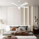 ASCENDER 56 In 5 Blade Smart Ceiling Fan With Integrated LED Lights With Google Home