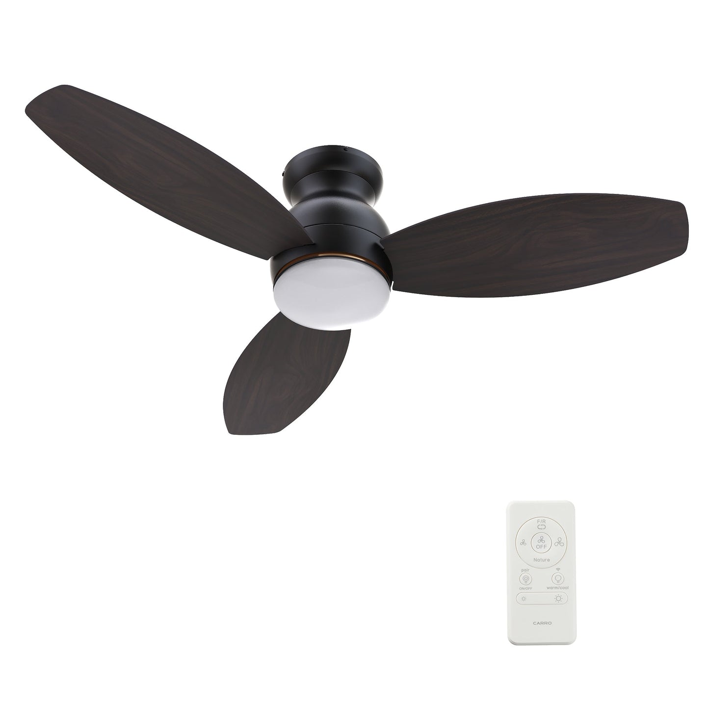 TRENTO 60 In 3 Blade Smart Ceiling Fan With Integrated LED Lights With Google Home