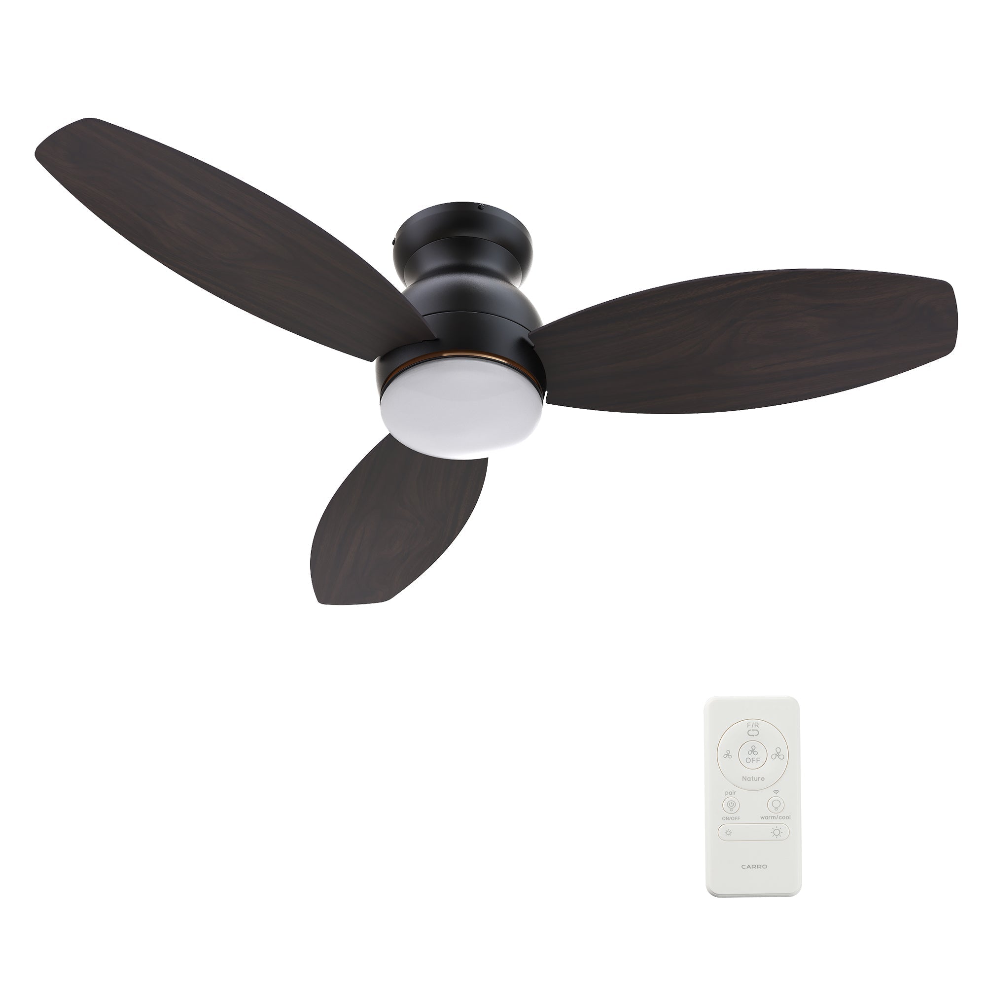 TRENTO 60 In 3 Blade Smart Ceiling Fan With Integrated LED Lights With Google Home