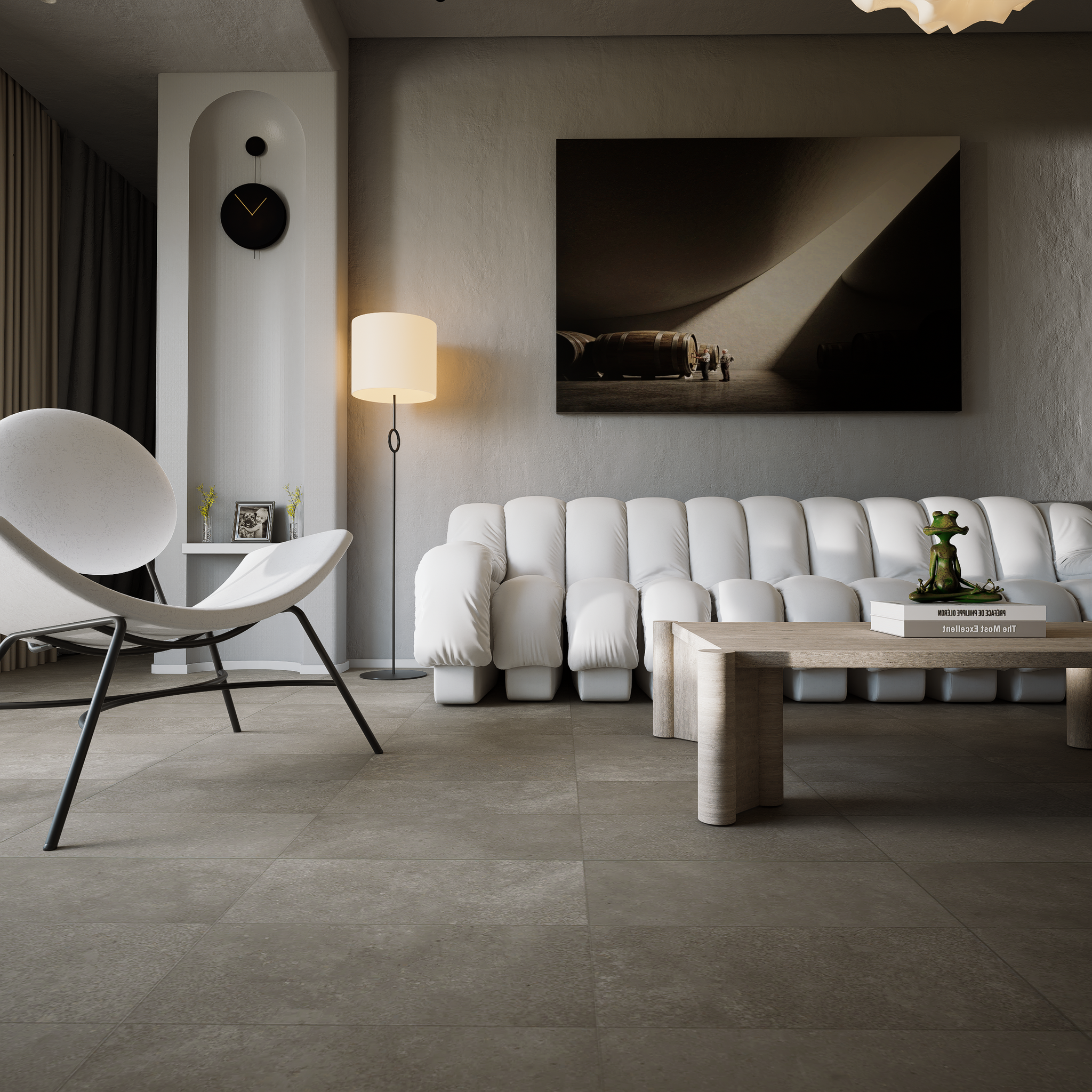 12 x 24 in Locale Forge Matte Pressed Glazed Porcelain Tile