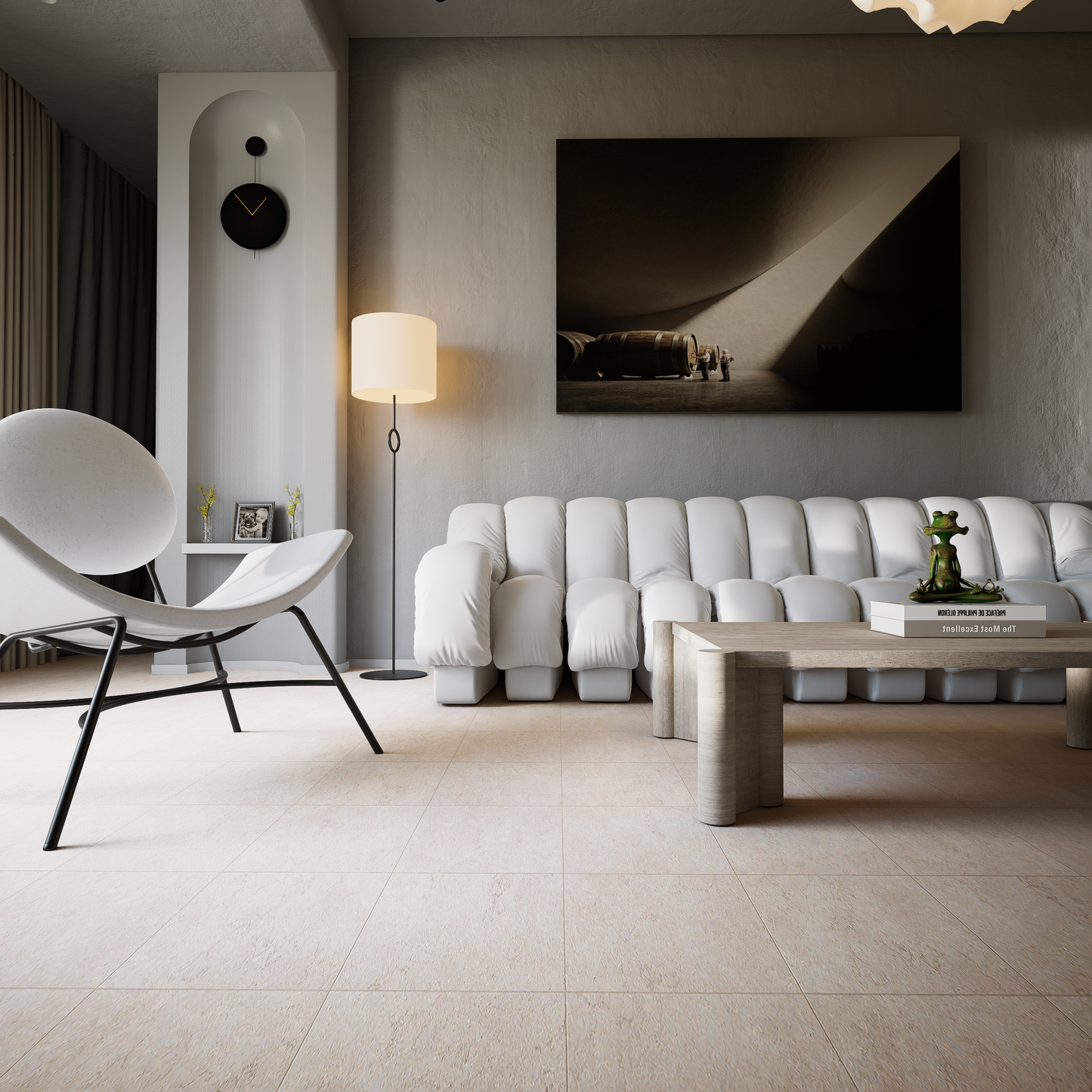 20 X 20 In Lumino Dune Matte Pressed Glazed Porcelain Tile