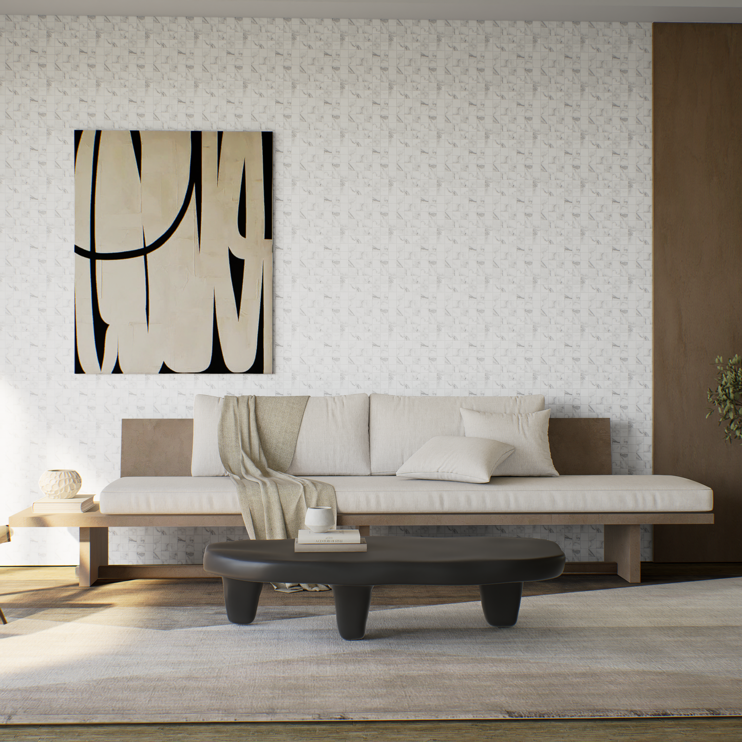 2 x 2 in Lumino Bianco Matte Glazed Porcelain Mosaic