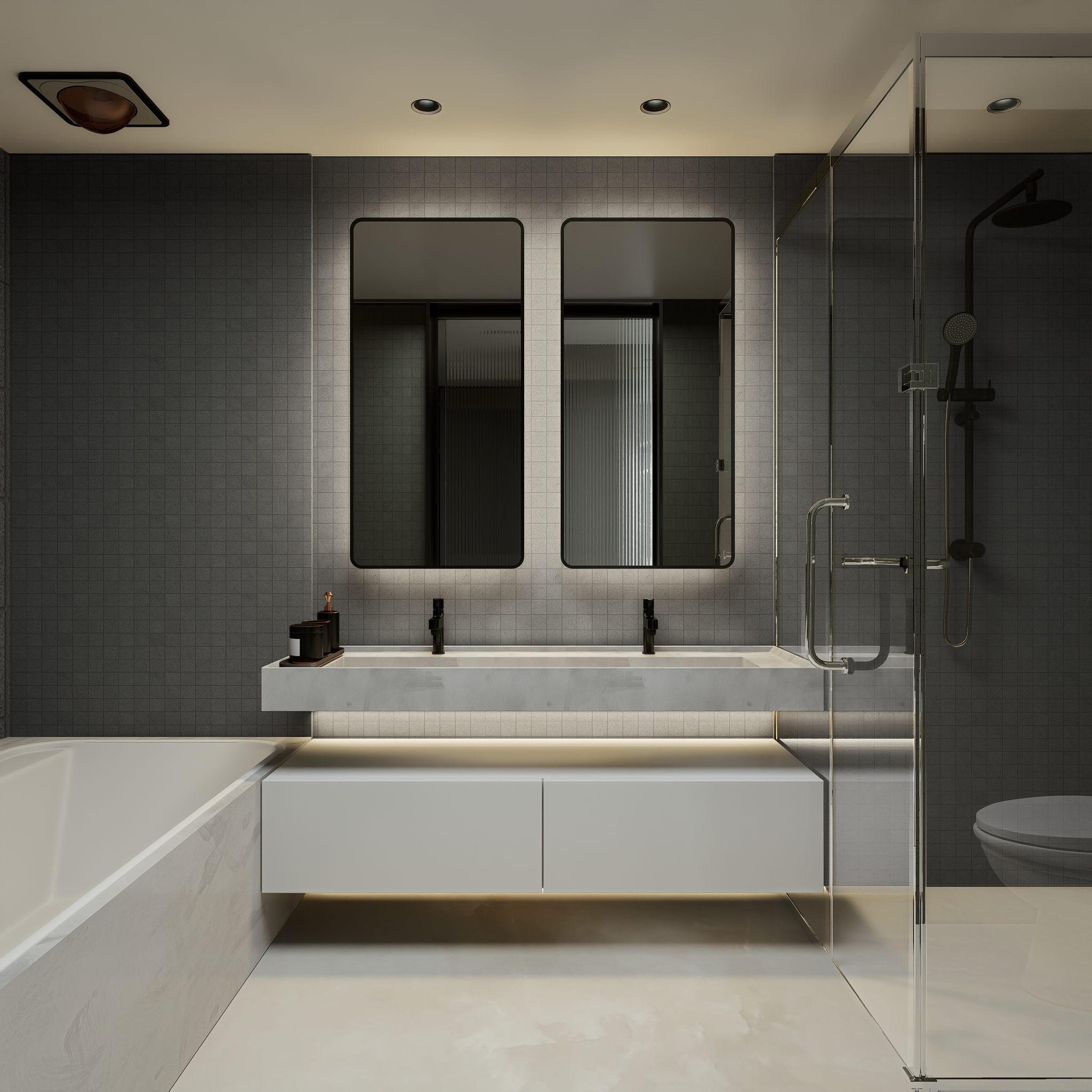 2 x 2 in Artifact Umber Matte Glazed Porcelain Mosaic