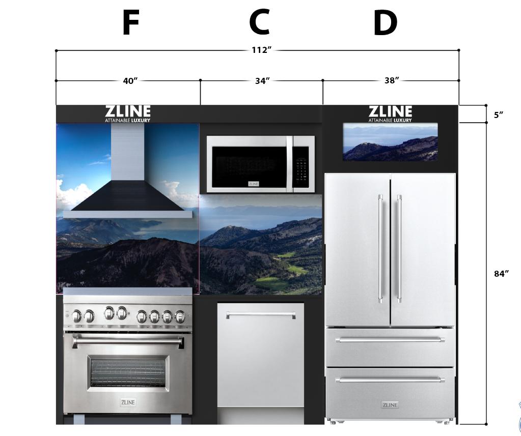 ZLINE 24 in. Monument 154 Can Beverage Fridge in Stainless Steel (RBV-US-24)