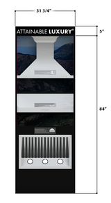 ZLINE 24 in. Monument 154 Can Beverage Fridge in Stainless Steel (RBV-US-24)