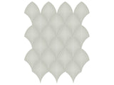 Scallop Soho Soft Sage Glossy Glazed Porcelain Mosaic