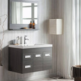 Alpha Floating / Wall Mounted Bathroom Vanity with Acrylic Sink